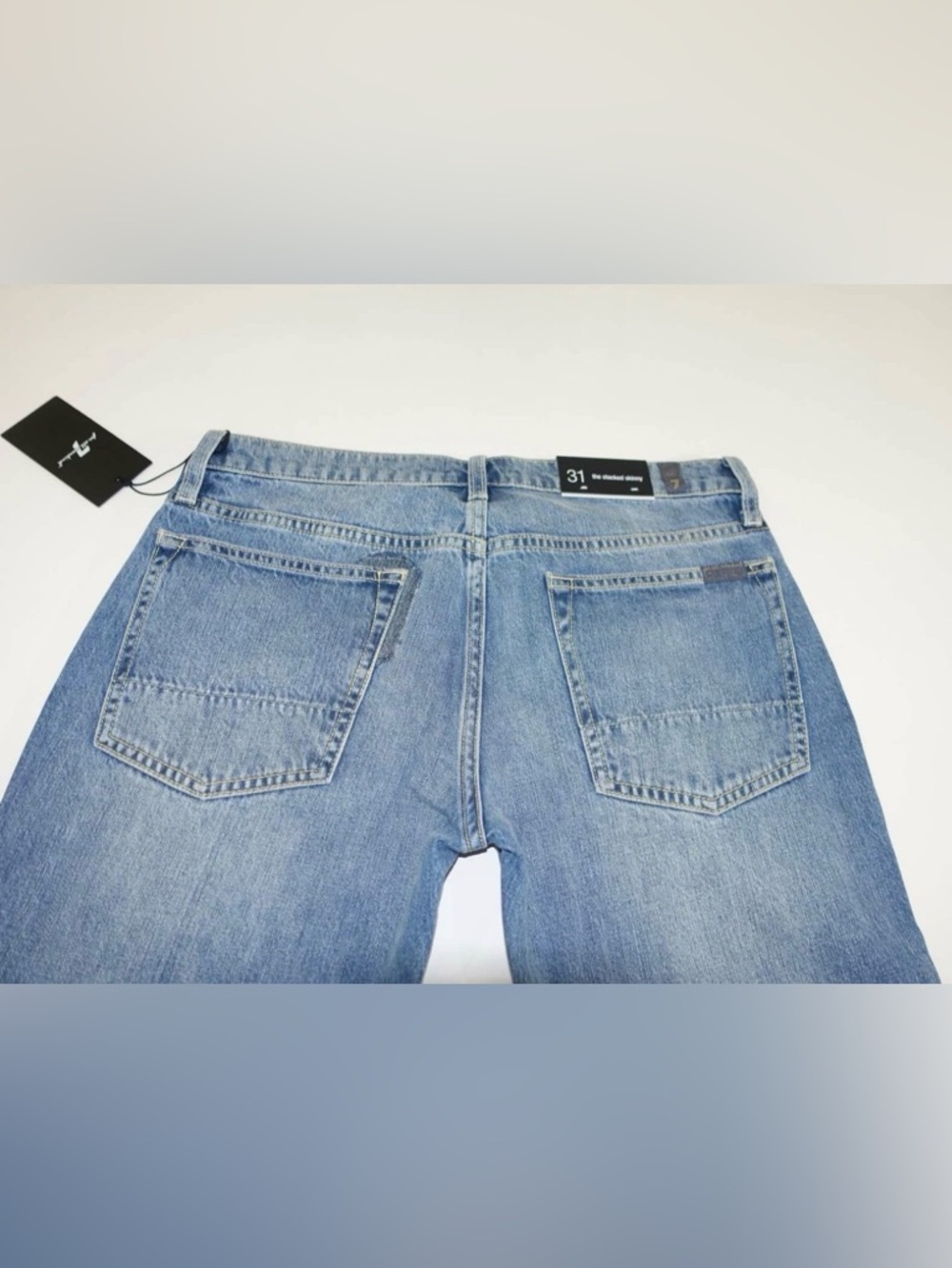 7 For All Mankind Men's The Stacked Skinny Jeans - Picture 7 of 8